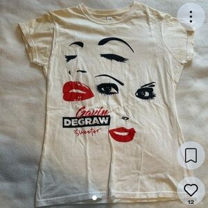 & Other Stories Cream Graphic Tee